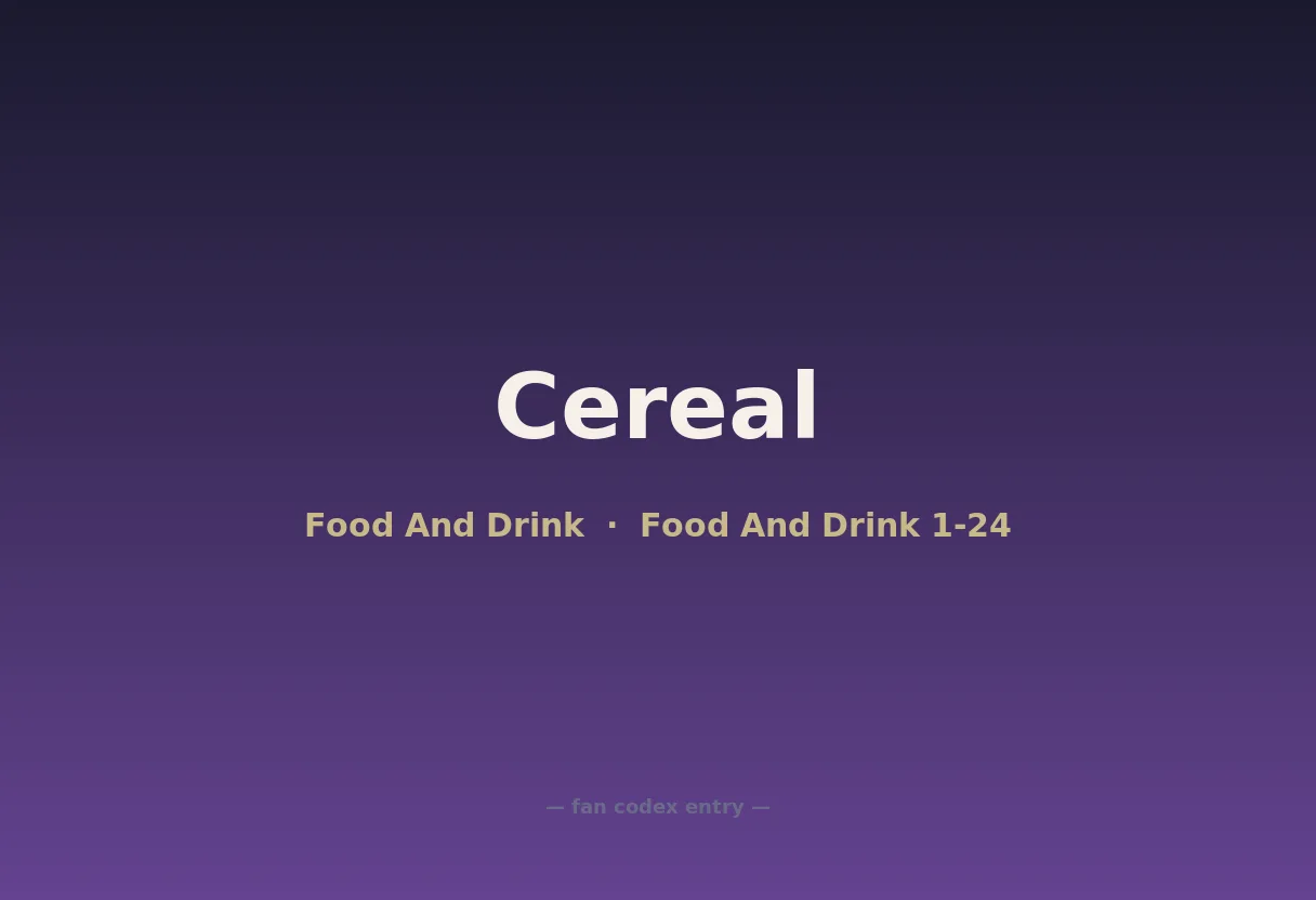 Cereal