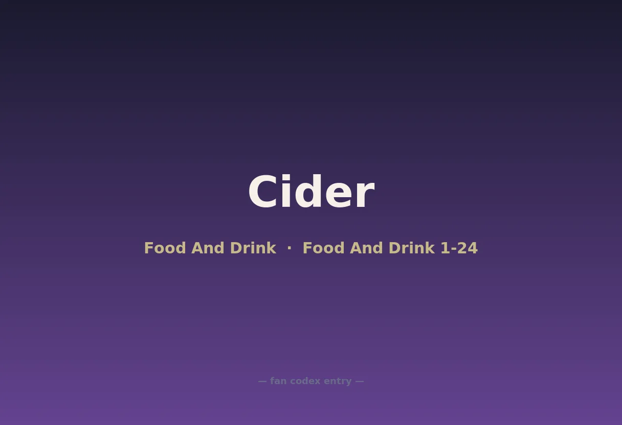 Cider