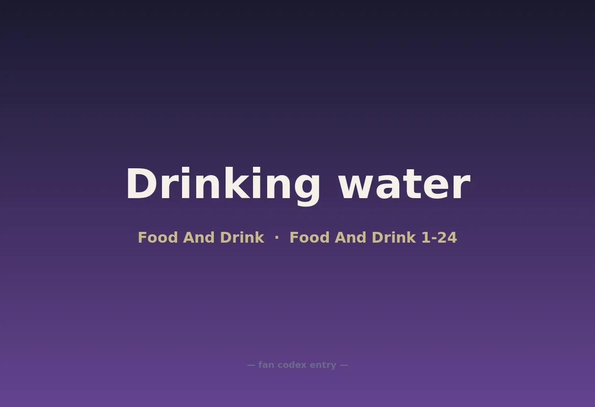 Drinking water
